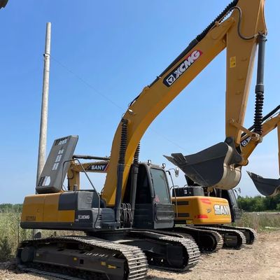 kwaliteit  1950 rpm Used XCMG Excavator XCMG215 Old Earth Moving Equipment 21450 Kg fabriek