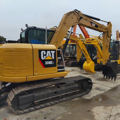 Krachtige gele hydraulische gebruikte CAT-graafmachine Type 2 handgravers CAT308D