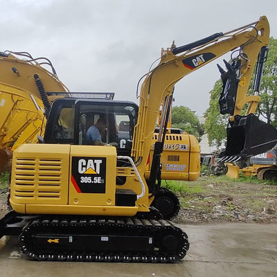 Cat 305 Gebruikte mini-graafmachines Crawler Digger 5400kg Voor mijnbouw