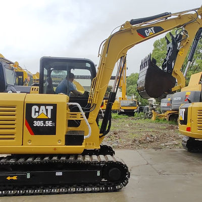 Cat 305 Gebruikte mini-graafmachines Crawler Digger 5400kg Voor mijnbouw