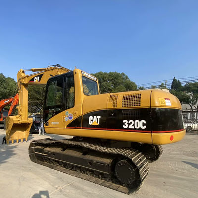 10T CAT320C Gebruikte bouwmachines Tweedehandse graafmachine Caterpillar Excavator 110kw