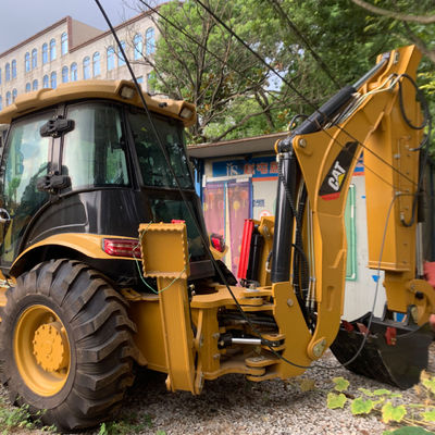 3283 kg lading Gebruikte laadmachine Tweede hand CAT 420F Backhoe Loader 76.1kW Voor de bouw