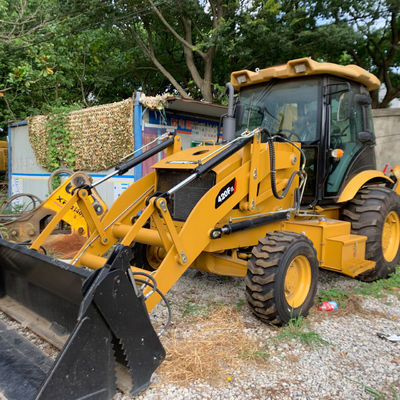 3283 kg lading Gebruikte laadmachine Tweede hand CAT 420F Backhoe Loader 76.1kW Voor de bouw