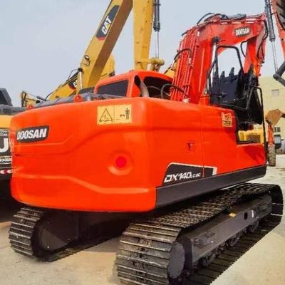 Gebruikte Doosan DH140 12 Tons Crawler Excavator Oude Aarde Verhuizingsmachines