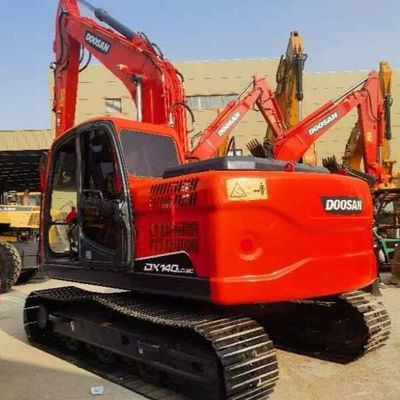 Gebruikte Doosan DH140 12 Tons Crawler Excavator Oude Aarde Verhuizingsmachines