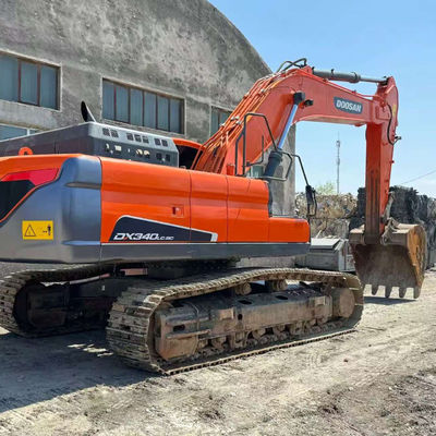 Hydraulische kruiper Gebruikte graafmachine Doosan DX340 Aardgraafmachine tweedehands