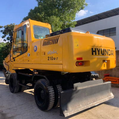 HYUNDAI 210W-7 oude wiellaggraaf, Gebruikte bouwmachines 124KW voor mijnbouw