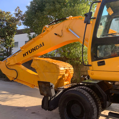HYUNDAI 210W-7 oude wiellaggraaf, Gebruikte bouwmachines 124KW voor mijnbouw