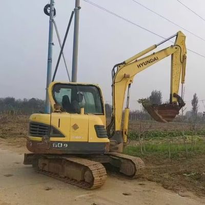 Tweedehands Hyundai 60 Graafmachine Digger Mini Hydraulische Crawler Graafmachine 5850kg