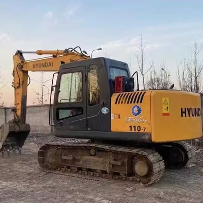 Hyundai R110-7 Gebruikte Crawler Excavator Tweedehands Digger 11200kg 0,30-0,59m3 Bucket