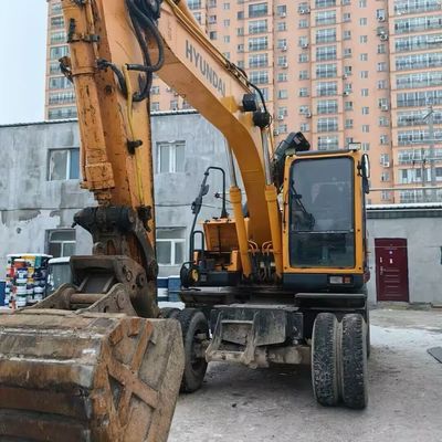 Hyundai 150w Gebruikte wiellaggraaf Heavy Duty Tweedehands Aardverhuizingsapparatuur