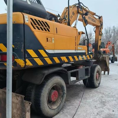 Hyundai 150w Gebruikte wiellaggraaf Heavy Duty Tweedehands Aardverhuizingsapparatuur