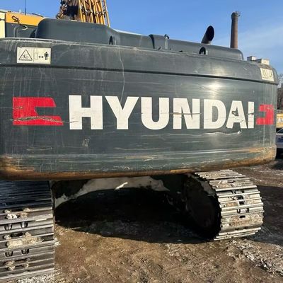 Gele Hyundai 305 Gebruikte graafmachine 198kw 1900rpm Tweedehands bouwmachine