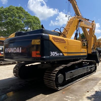 125 kW Gebruikte Hyundai Graafmachine Hyundai 305lc-9s Hydraulische Crawler Graafmachine Gele Kleur
