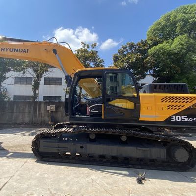 125 kW Gebruikte Hyundai Graafmachine Hyundai 305lc-9s Hydraulische Crawler Graafmachine Gele Kleur