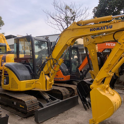 Gebruikte kruiper hydraulische graafmachine Komatsu Pc55 5160kg voor het graven van fundamenten