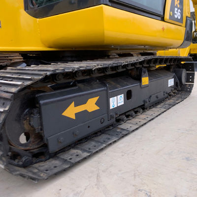 Crawler gebruikt Komatsu graafmachine Pc56 2e hand gravers Hoog werkend rendement