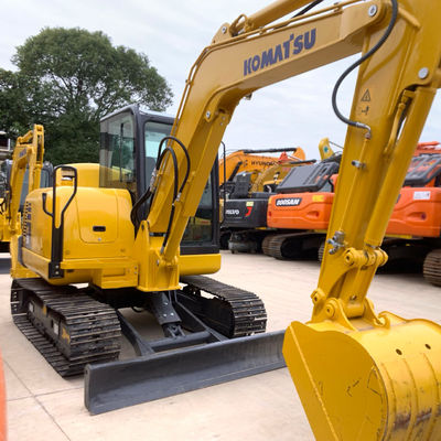 Crawler gebruikt Komatsu graafmachine Pc56 2e hand gravers Hoog werkend rendement