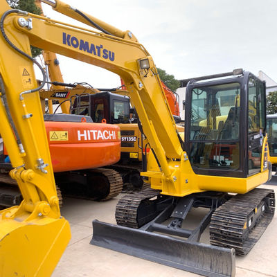 Crawler gebruikt Komatsu graafmachine Pc56 2e hand gravers Hoog werkend rendement