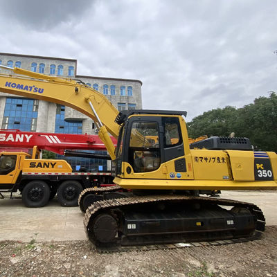 Gele kleur Komatsu PC350 Gebruikte Komatsu-gravers 32300 kg Voor de constructie van mijnbouw
