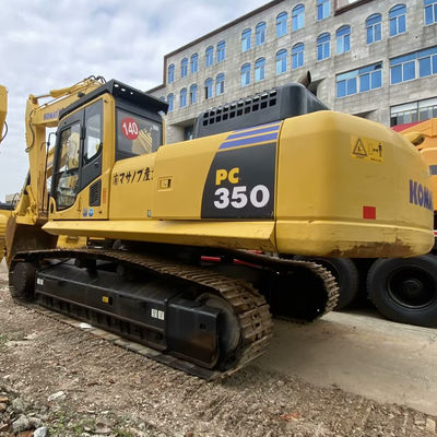 Gele kleur Komatsu PC350 Gebruikte Komatsu-gravers 32300 kg Voor de constructie van mijnbouw