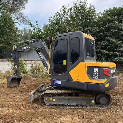 2000rpm 36,5kw Gebruikte VOLVO EC55D graafmachine tweedehands bouwmachines