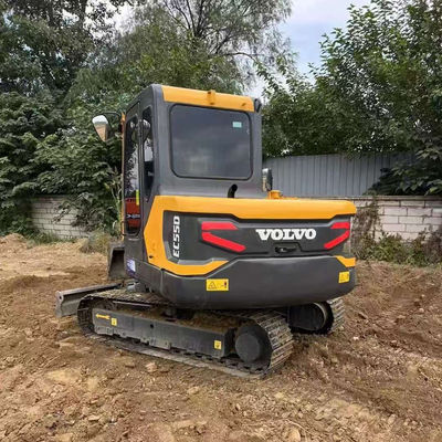 2000rpm 36,5kw Gebruikte VOLVO EC55D graafmachine tweedehands bouwmachines