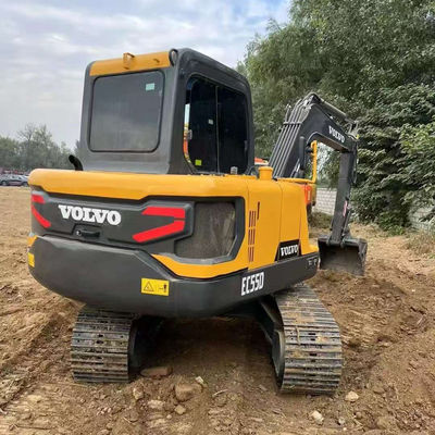 2000rpm 36,5kw Gebruikte VOLVO EC55D graafmachine tweedehands bouwmachines
