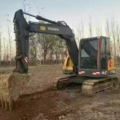 Volvo 80D Gebruikte mini graafmachine 42kw 2100 tpm Voor wegbouw