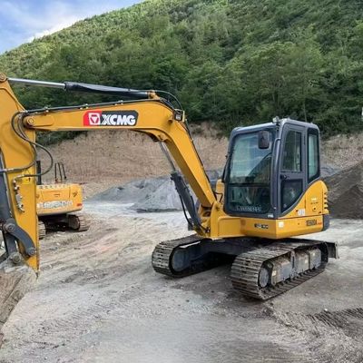 Gebruikte mini-graafmachine met dieselmotor XCMG XE60DA Hydraulische kruipgraafmachine