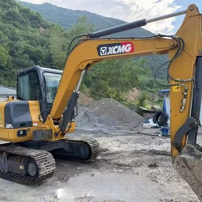 Gebruikte mini-graafmachine met dieselmotor XCMG XE60DA Hydraulische kruipgraafmachine