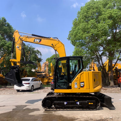 Gebruikte graafmachine CAT307.5 Oude graafmachine voor rupsen met boorbuis