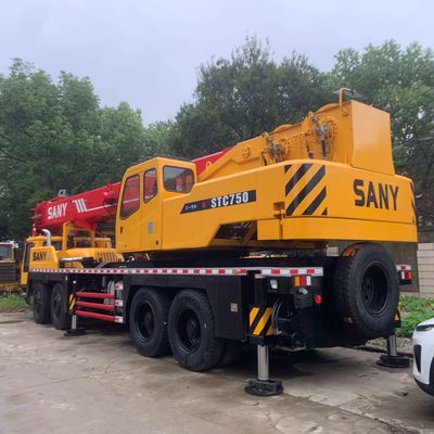 Gebruikte 75 ton lading Sany 750 kraan Constructie Hydraulische tweedehands vrachtwagen kraan