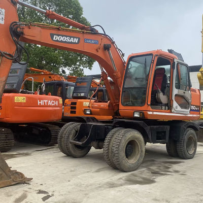 Doosan 150w-7 tweedehands graafmachine met slijtvast spoor